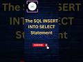 Insert Into Select Statement In SQL #codewithnd #sqlqueries #shorts #viral #trending