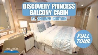 Discovery Princess Balcony Cabin Tour - C726 | Light, Airy \u0026 Fresh, Still With That Shower Curtain!