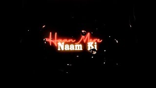 🥀Tera Nam - Darshan Raval, Tulsi Kumar  WhatsApp status Black screen lyrics video | Rain Drops