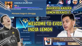 LEMON GABUNG EVOS INDIA | LANGSUNG BANTAI-BANTAI PAKE KAGURA MATCH 3200++ WR 91% GELOO!!