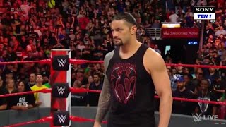 Roman Reigns Confront By Samoa Joe - WWE Raw Highlights 9 April ,2018