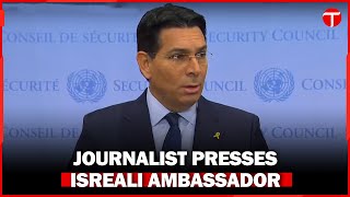 Journalist Presses Israeli Ambassador Danny Danon on Kidnapping of Palestinians