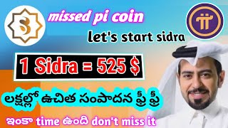 how to start sidra crypto mining | sidra coin latest updates telugu | #crypto #dubai #picoin