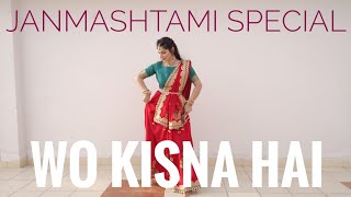 Janmashtami Special | Radha Krishna Dance | Easy dance on Woh Kisna Hai | Easy dance for Janmashtami