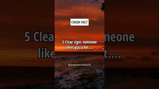 5 Clear Signs Someone Likes You a Lot.... #shorts #psychologyfacts #subscribe