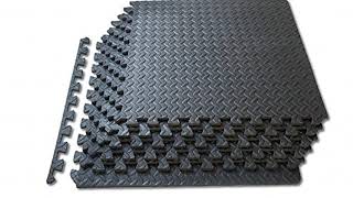 JSG Accessories® Interlocking Large EVA Foam Puzzle Tiles Protective Flooring Mats 60x60 for Fitn