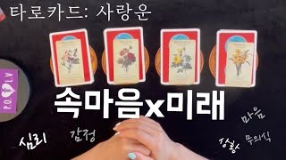 [타로:사랑운]  상대방의 속마음 / 앞으로 어떻게 될까