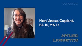 Meet Applied Linguistics alumna Vanessa Copeland, BA 10, MA 14