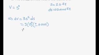 Differentials - Error analysis