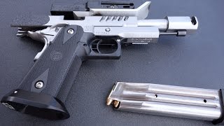 実弾射撃 STI スチールマスター 9mm 自動拳銃 (STI Steel Master)