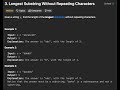 Longest Substring Without Repeating Characters - Leetcode 3 - Python