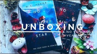 Best Unboxing Ever - signed copies giveaway Createspace unboxing  (No Vain Loss by M.C. Frank)