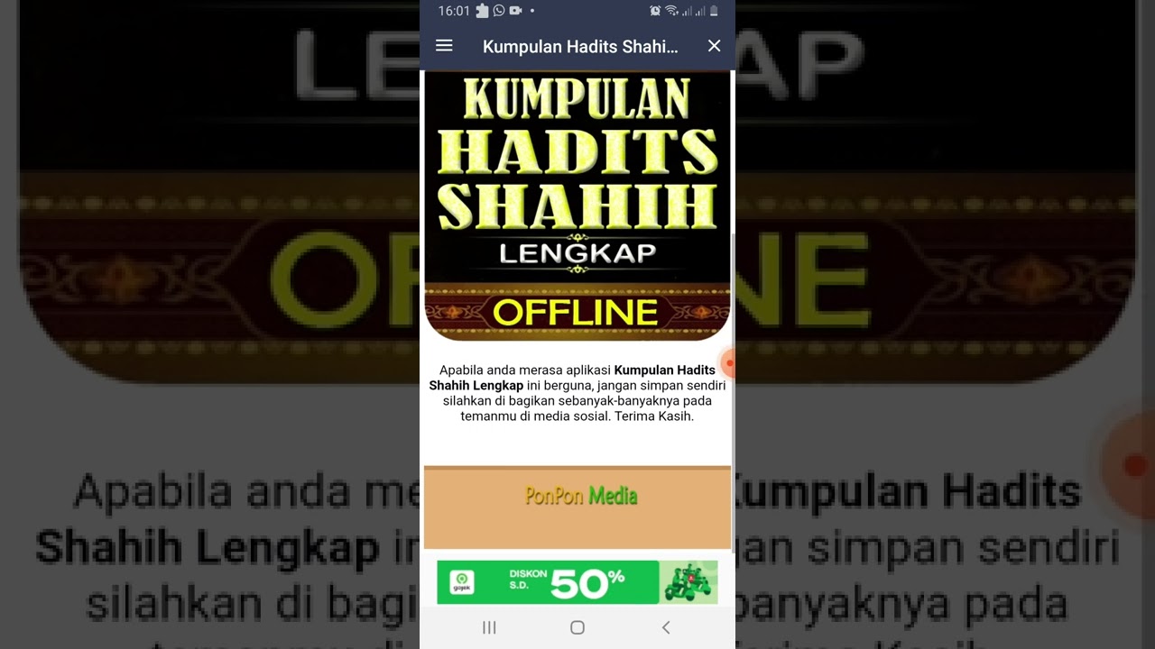 "review Aplikasi Kumpulan Hadist Shahih Offline" - YouTube