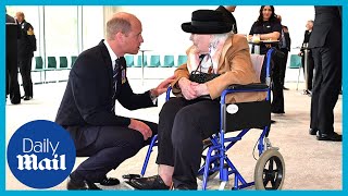 Prince William meets 100-year-old widow at new navy memorial