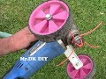 HOME MADE GRASS CUTTER USING ANGLE GRINDER / DIY 2018