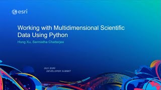 Working with Multidimensional Scientific Data Using Python