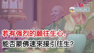 若有强烈的愿往生心，能否蒙佛速来接引往生？【大安法师开示】