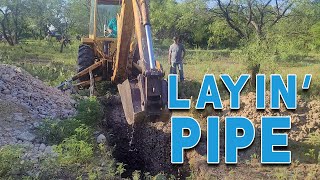 Installing well casing in our well