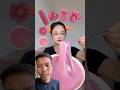 123 go pink emoticon soups eating challenge #youtube #shorts #tiktok