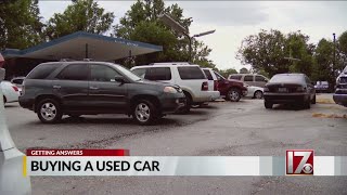 People in the Wake County used car business offer tips for buying a vehicle