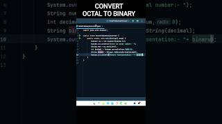 Java Program: Convert Octal to Binary | आसान तरीका#java #JavaProgram #OctalToBinary #javatutorial