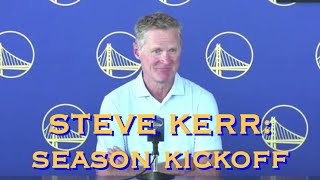 KERR: “our advantage has been Draymond”; Steph Curry “to have alot more great years”; spiritual Klay