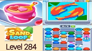 Sand loop level 284 fish walkthrough solution