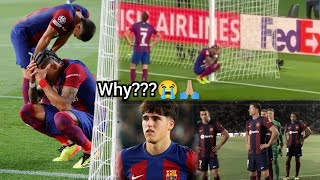 Football is wicked 😭!! Barcelona players at full time,so sad 😭, see how Raphinha