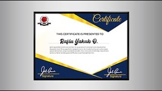 HOW TO CREATE CERTIFICATE USING CORELDRAW TUTORIAL IN ENGLISH