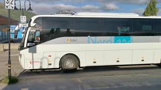 Nordland buss fra Sortland til Bø i Vesterålen Norway