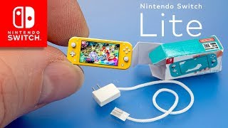 Mini Nintendo Switch Lite Console dollhouse miniatures diy Tutorials