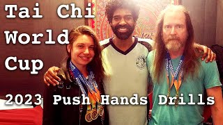 Tai Chi World Cup '23 - Push Hands Coaching Session 1 with US Teammates James McConnell & Ilona Bito