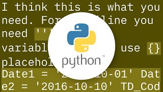 Storing a sql query as a single variable in Python