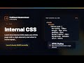 Internal CSS - HTML Styling Foundation | FullStack Masterclass HTML Course