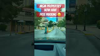 MGM properties now have FREE PARKING #mgmresorts #freeparking #vegas #lasvegasstrip