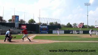 Blue Jays LHP Alex Pepe gets the final out in a Class-A Lansing Lugnuts win