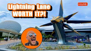 🔴 LIVE: FIRST TIME Using Lightning Lane Premier Pass at EPCOT! Every Ride No Wait!