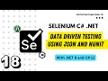 #18 - Data Driven Testing with external data source using JSON and NUnit for Selenium