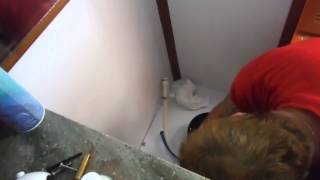 Vacuflush head system repair. 1/2 ball and shaft kit install.