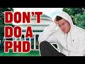 Don't do a PhD | From a former MIT PhD