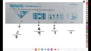 MATHEMATICS # class 6th # Fractions  English medium # PART 2 text book # 2nd semester # exercise 7.1