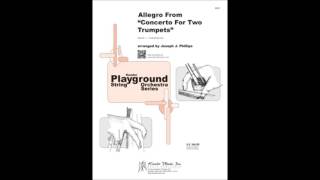 Allegro From Concerto For Two Trumpets by Vivaldi, arranged Joseph J. Phillips