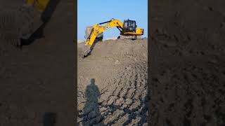 fly Ash Loading By JCB JS220LC xtra