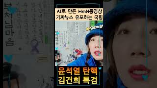 AI로 만든 HMN 동영상 선관위 중국인 99명 가짜뉴스 유포한 국힘 윤석열 지지자들과 스카이데일리