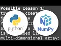 ValueError: setting an array element with a sequence