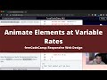 Animate Elements at Variable Rates (Applied Visual Design) freeCodeCamp tutorial
