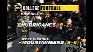 1993 #4 Miami @ #9 West Virginia No Huddle