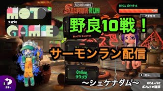 【サーモンラン】スプラトゥーン2　シェケナダムで野良10戦