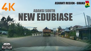 New Edubiase Drive from Adansi Atobiase in the Ashanti Region of Ghana 4K