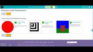 code.org Lesson 4 Shapes and Parameters